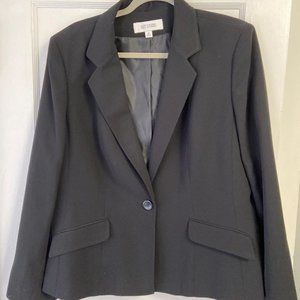 Suit Studio Black One Button Blazer, Size 18, New with Tags